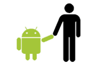 Imagem do Bugdroid